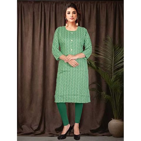 Authenzaa Women Kurti SDKT003 Green 