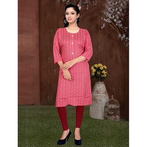 Authenzaa Women Kurti SDKT003 Red 
