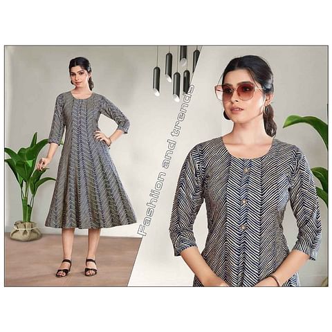 Authenzaa Women Kurti LPKT004 Cream 