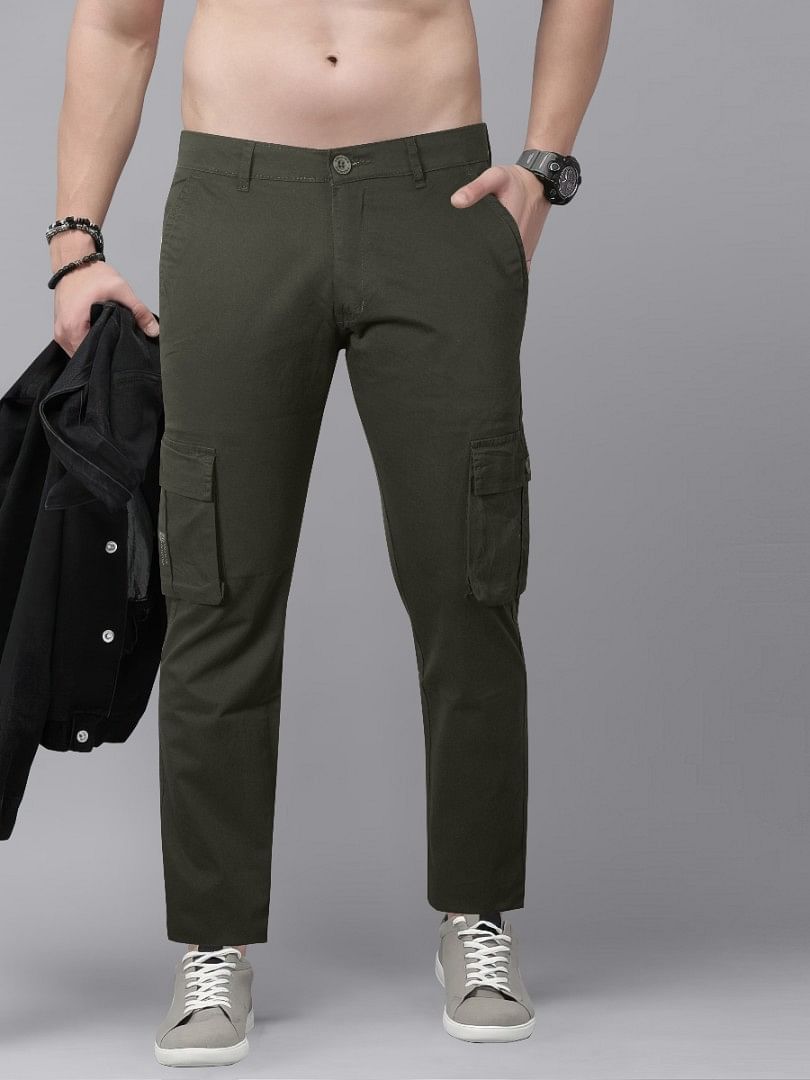 Authenzaa Men Cargo Pant 4SCP004 Green 