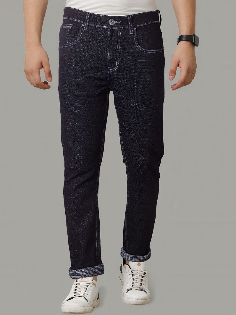 Authenzaa Men Denim Jeans SFDJ011 Dark Blue 