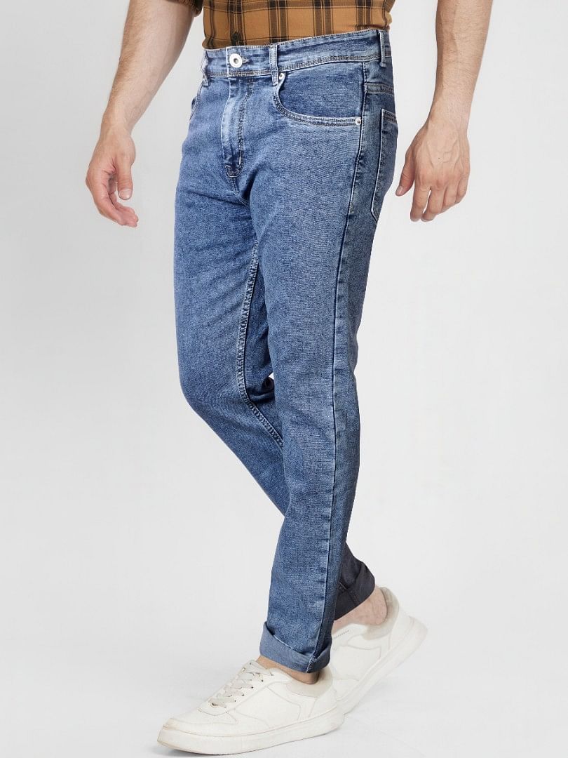 Authenzaa Men Denim Jeans SFDJ015 Blue 