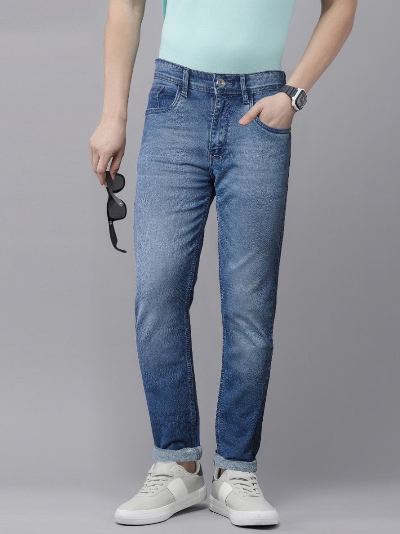 Authenzaa Men Denim Jeans SFDJ017 Blue 