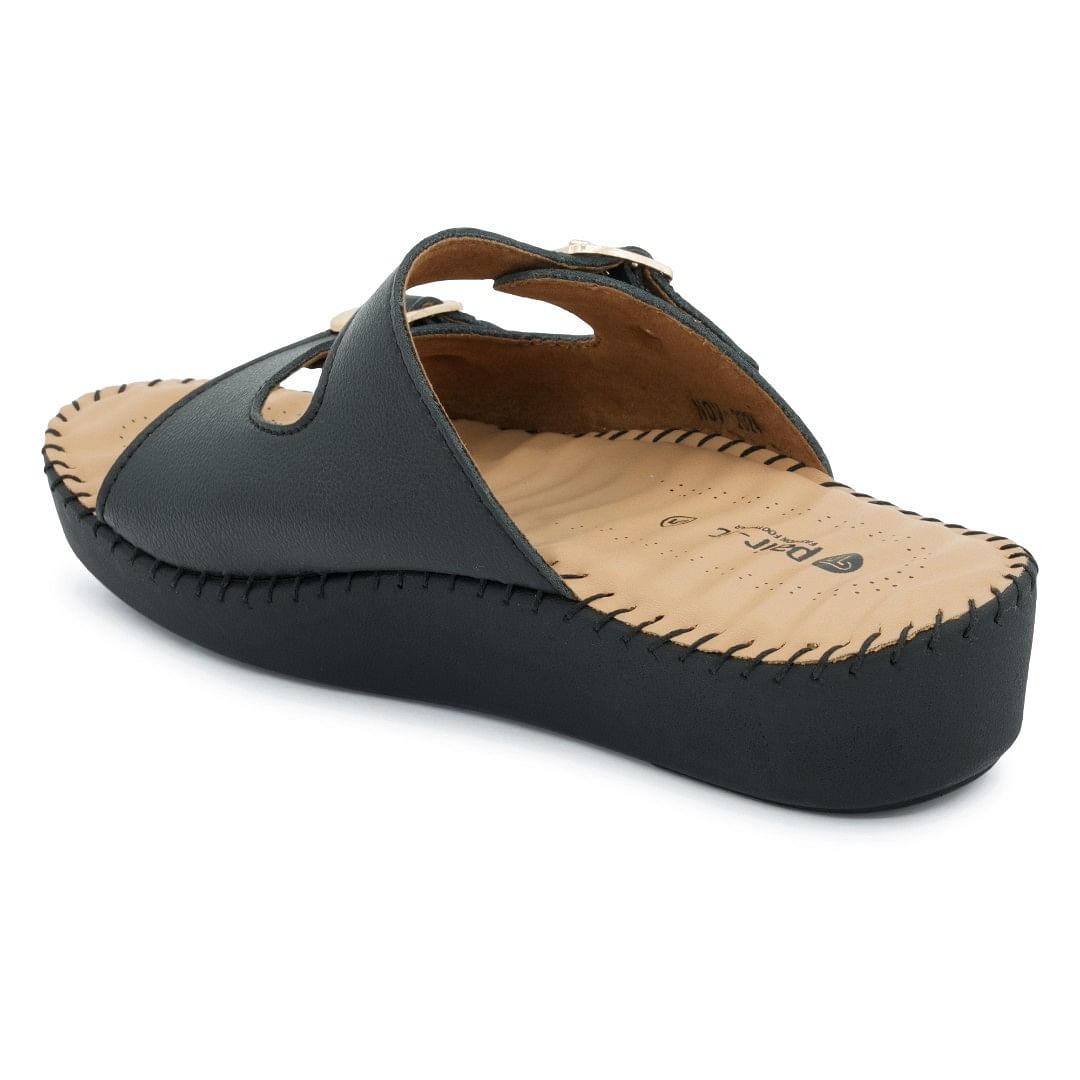 Pair-it Wmn-LZ-DR-Slipper-110 Black