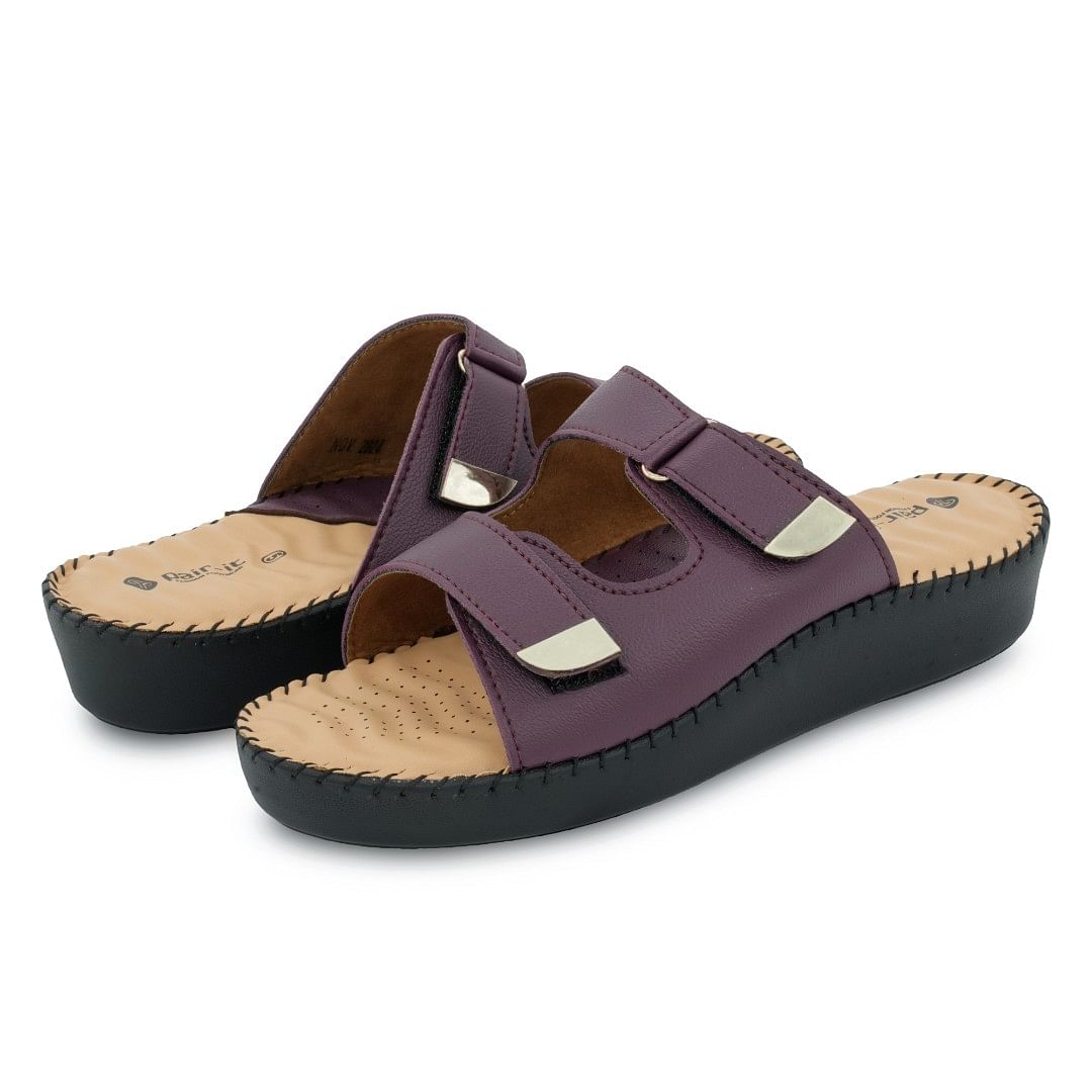 Pair-it Wmn-LZ-DR-Slipper-111 Maroon