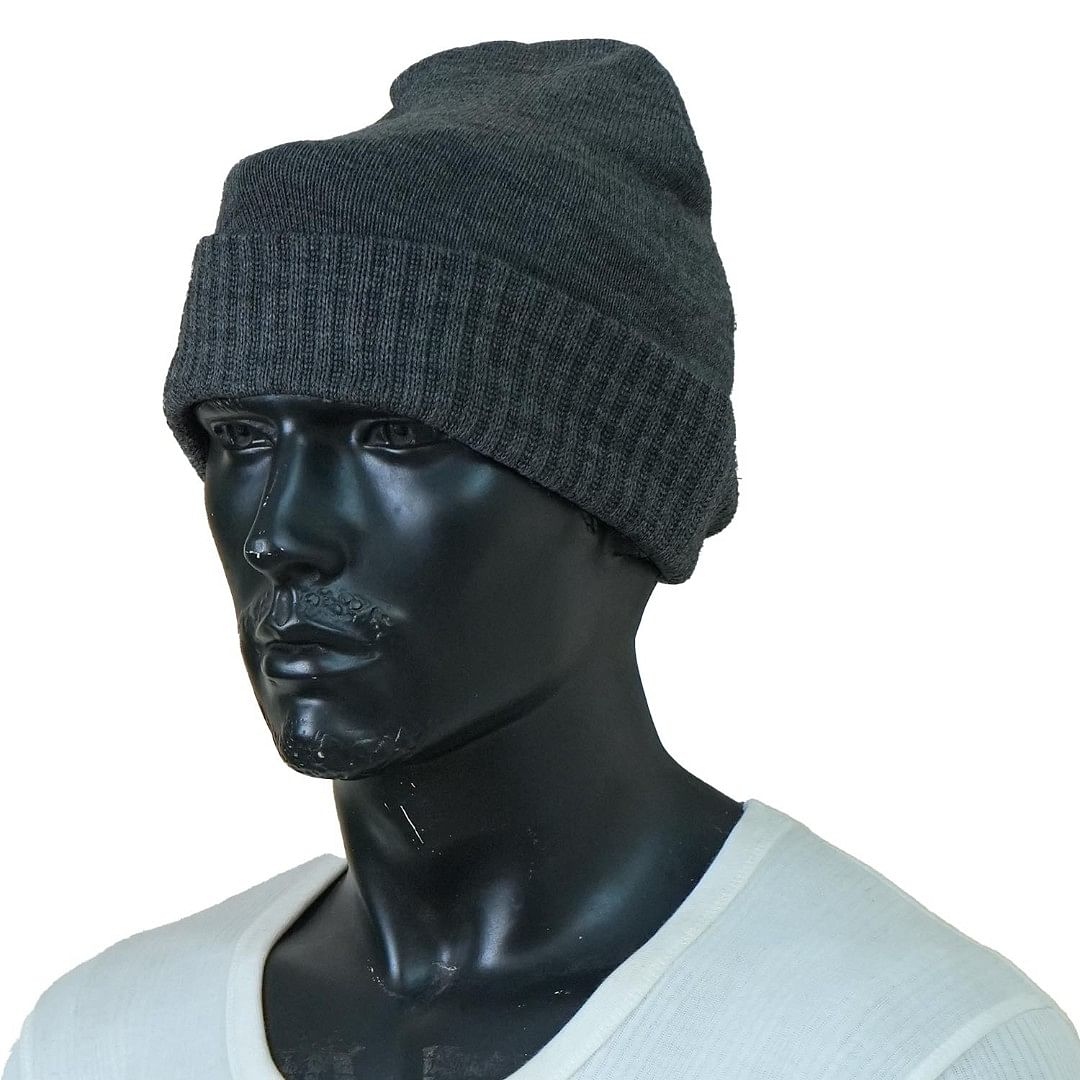 Authenzaa Men Winter Cap SCHWC004 Grey 