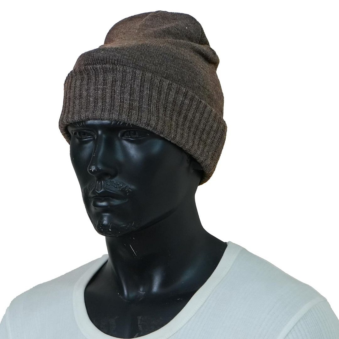 Authenzaa Men Winter Cap SCHWC004 Brown 