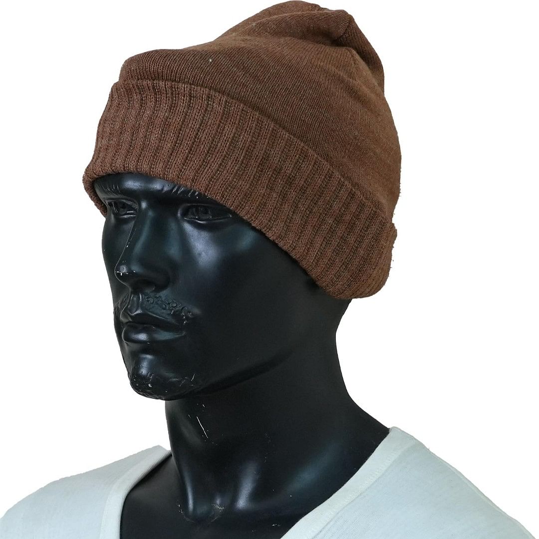 Authenzaa Men Winter Cap SCHWC004 Caramel 