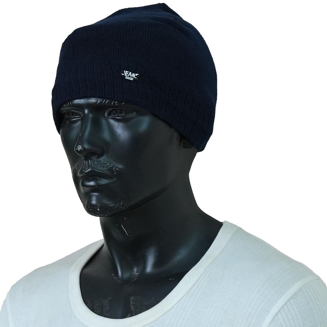Authenzaa Men Winter Cap SCHWC005 Navy 