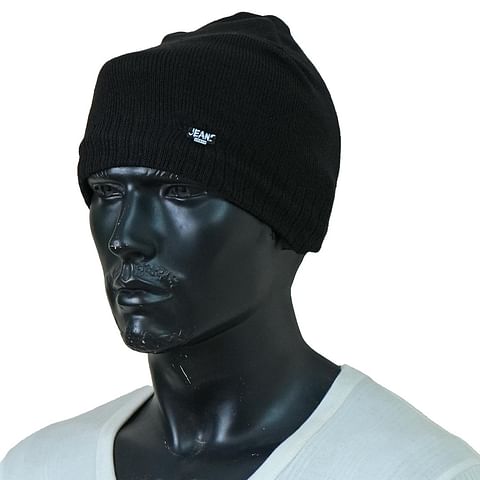 Authenzaa Men Winter Cap SCHWC005 Black  