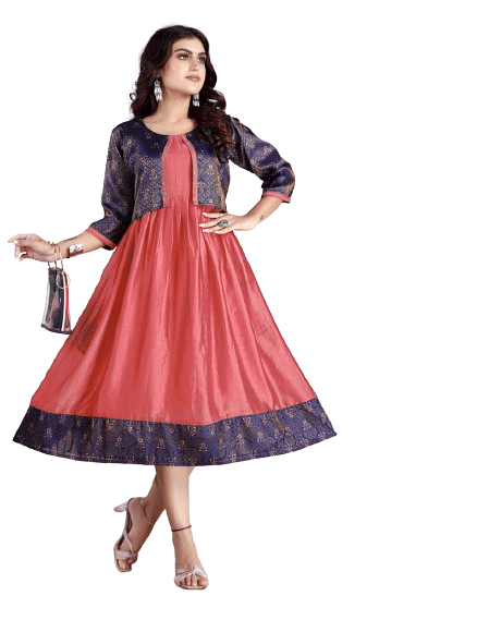 Authenzaa Women Kurti RFKT004 Maroon