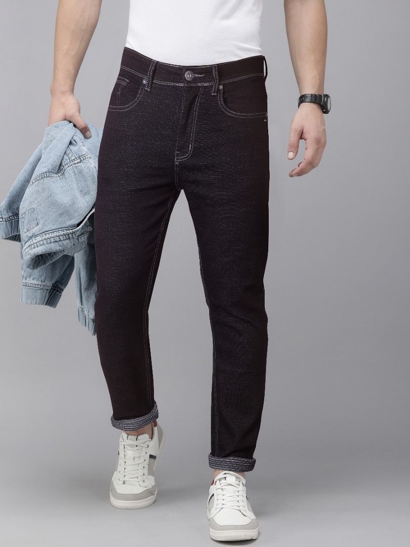 Authenzaa Men Denim Jeans SFDJ011 Black 