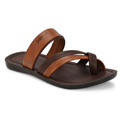 Pair-it Men PU Slipper DICTION098 Tan
