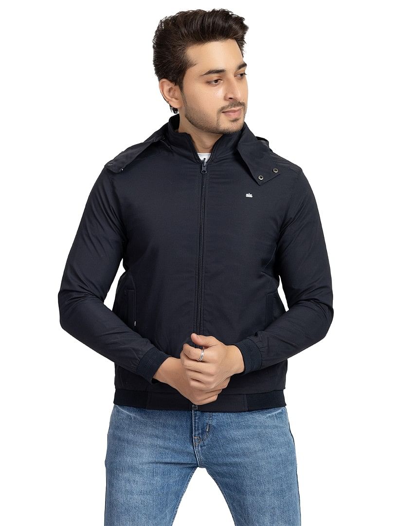 Men Light Weight Winter Jacket MILJ021 Dark Navy