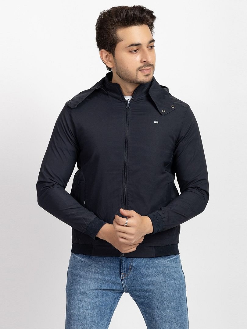 Men Light Weight Winter Jacket MILJ021 Dark Navy