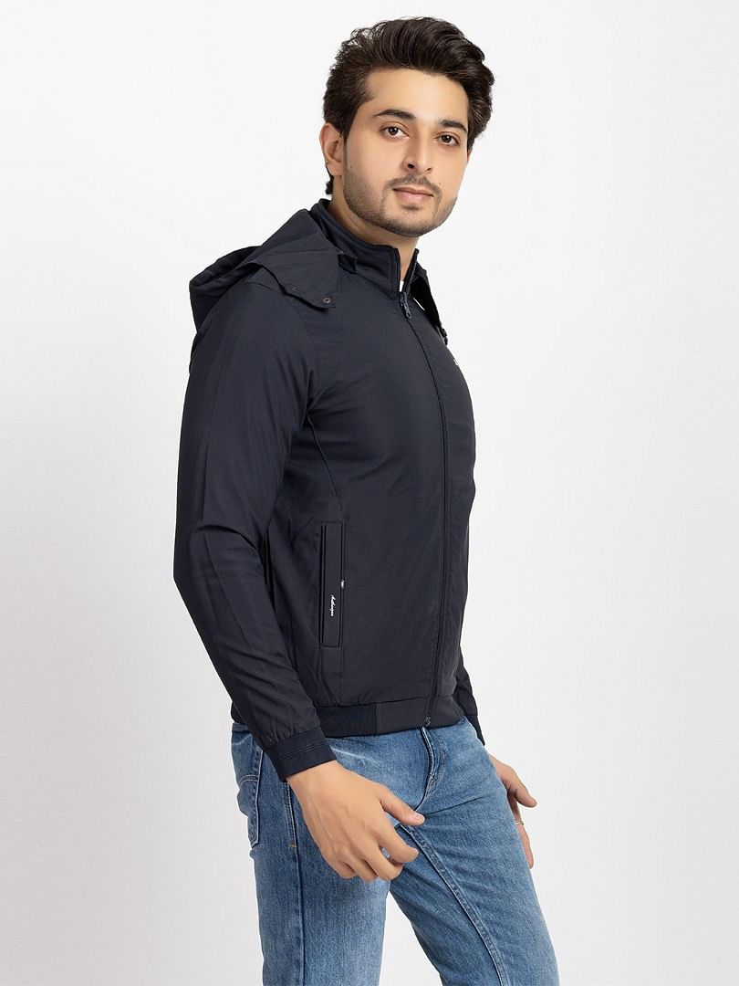 Men Light Weight Winter Jacket MILJ021 Dark Navy