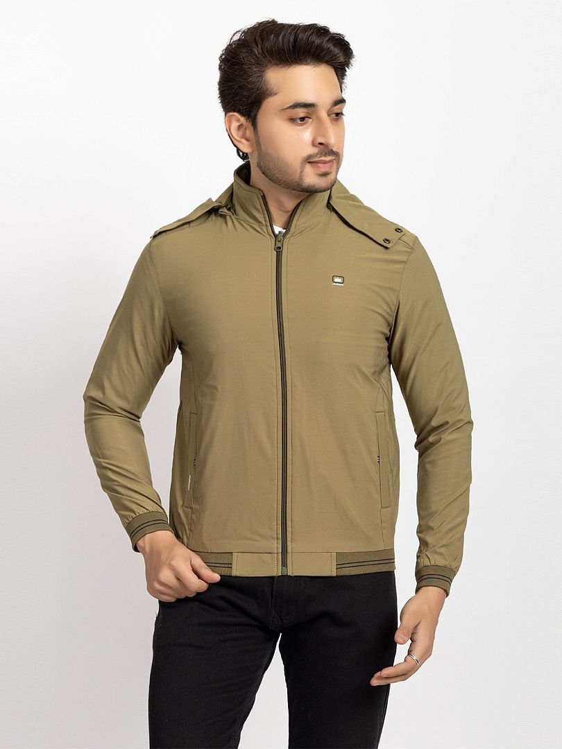 Men Light Weight Winter Jacket MILJ021 Fuse Green