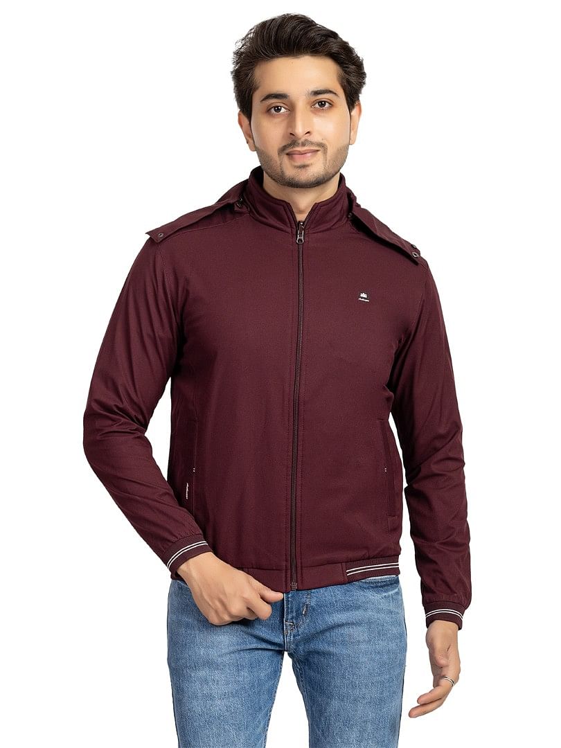 Men Light Weight Winter Jacket MILJ021 Wine