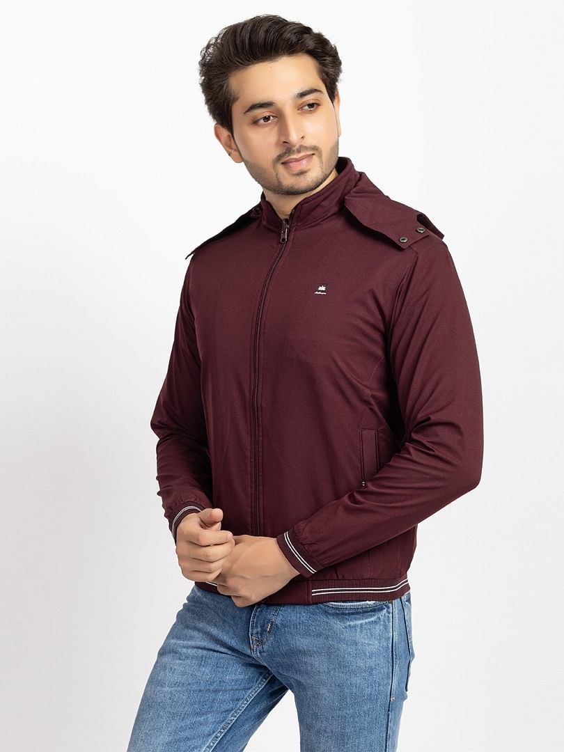 Men Light Weight Winter Jacket MILJ021 Wine