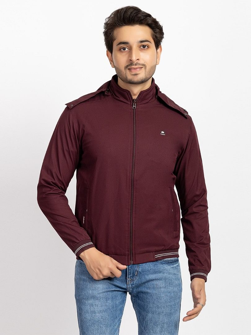 Men Light Weight Winter Jacket MILJ021 Wine