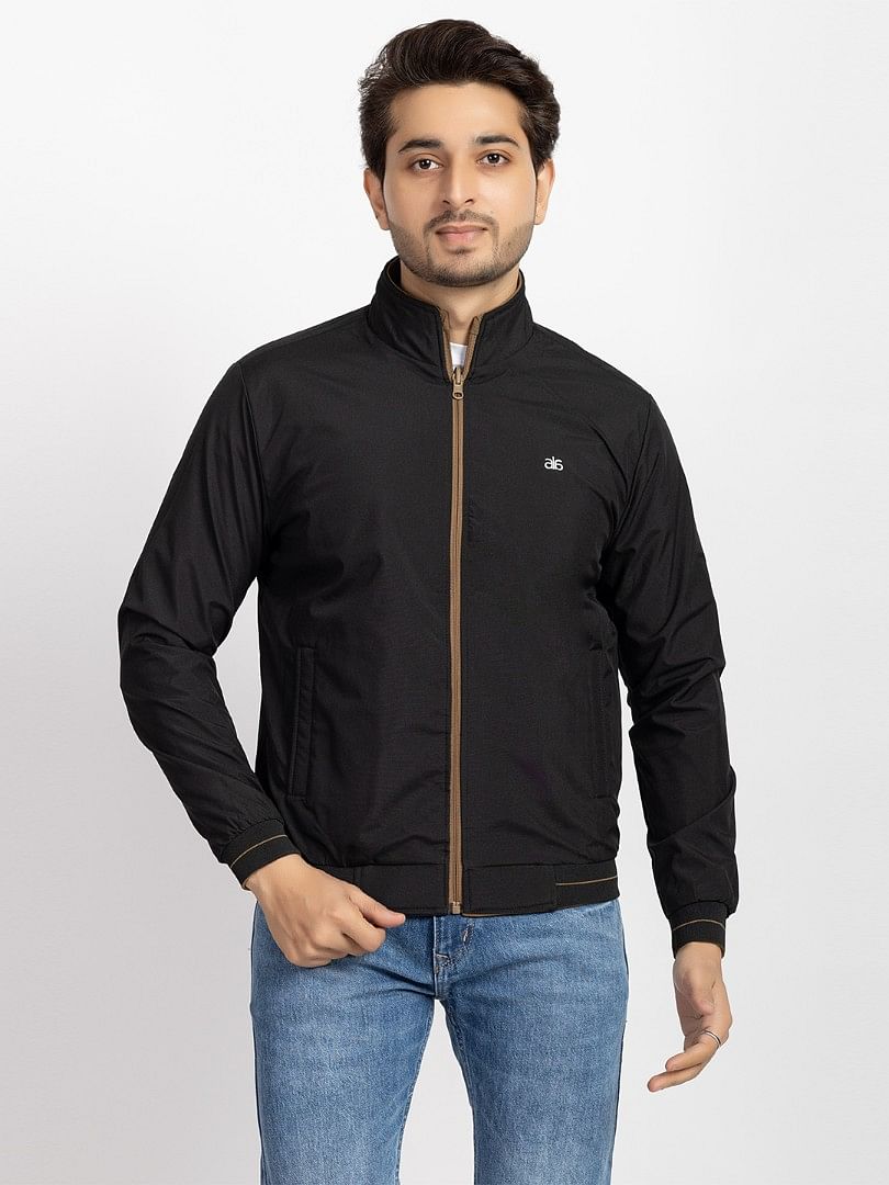 Men Light Weight Winter Jacket MILJ020 Dark Mouse