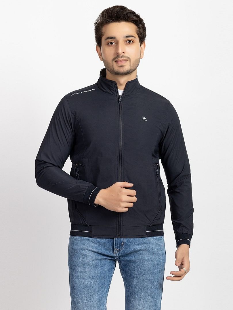 Men Light Weight Winter Jacket MILJ020 Dark Navy