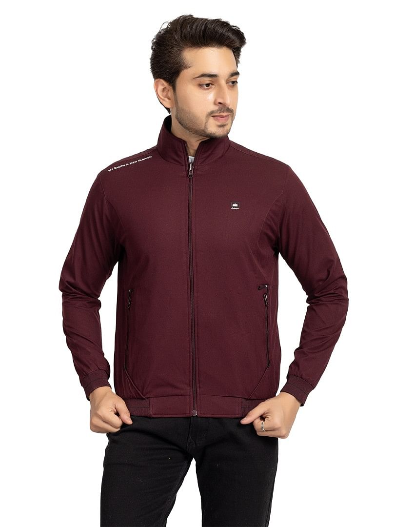 Men Light Weight Winter Jacket MILJ020 Wine