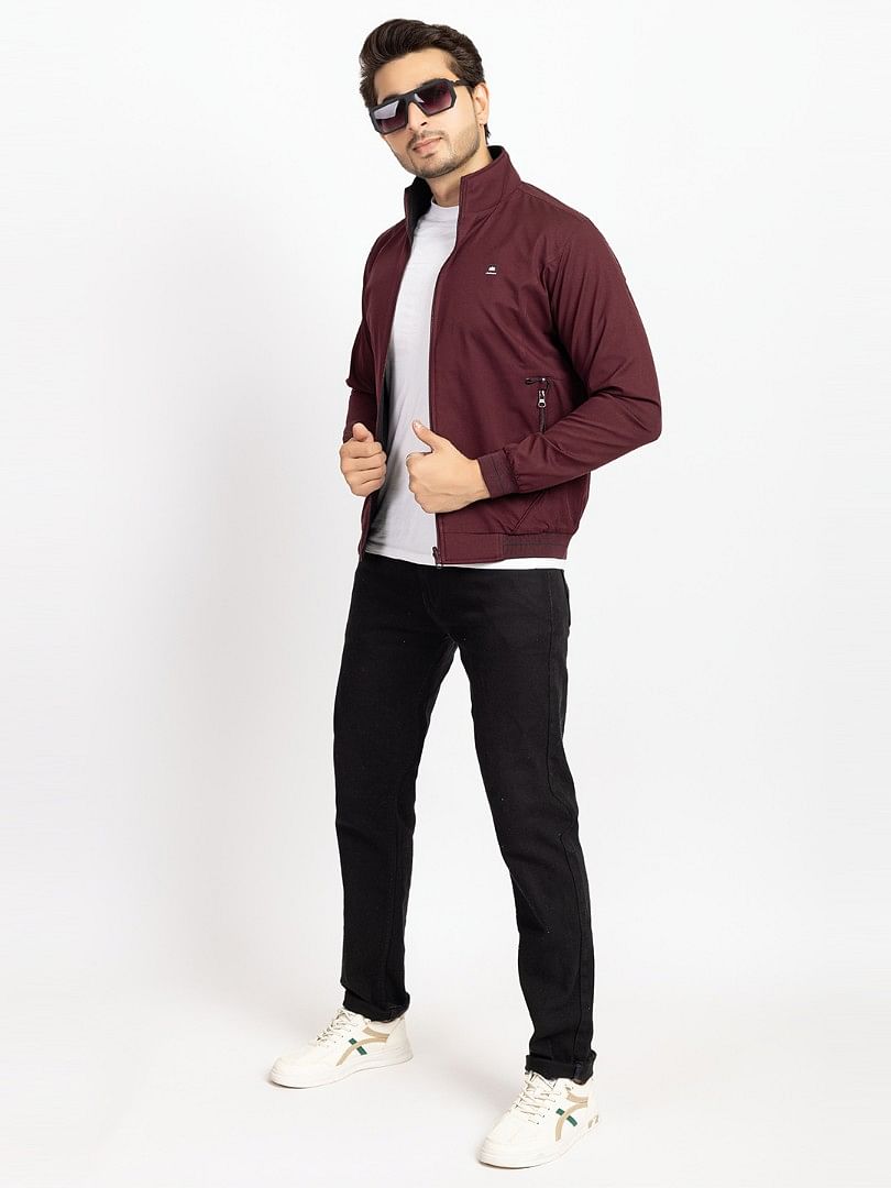 Men Light Weight Winter Jacket MILJ020 Wine