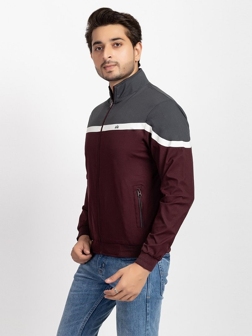 Men Light Weight Winter Jacket MILJ019 Wine