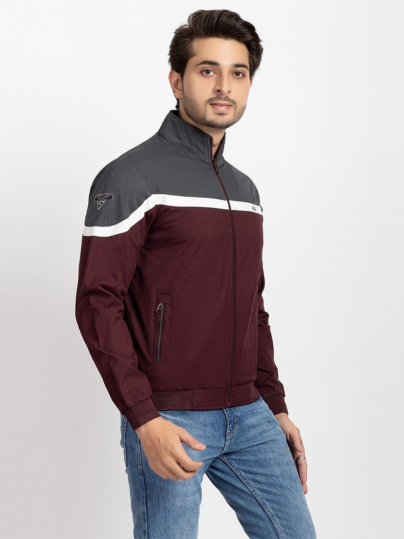 Men Light Weight Winter Jacket MILJ019 Wine