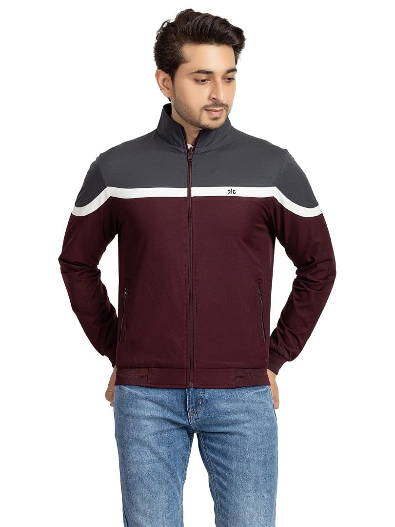 Men Light Weight Winter Jacket MILJ019 Wine