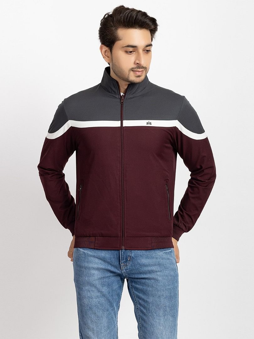 Men Light Weight Winter Jacket MILJ019 Wine