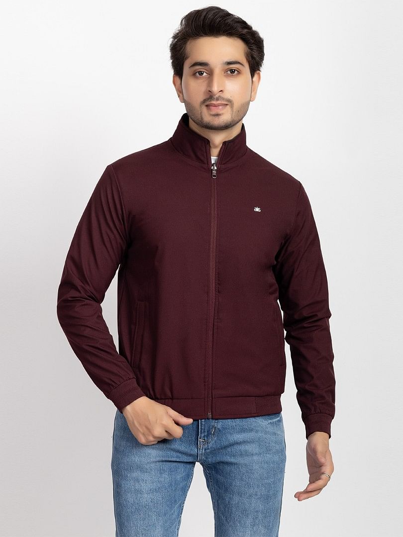 Men Light Weight Winter Jacket MILJ019 Wine