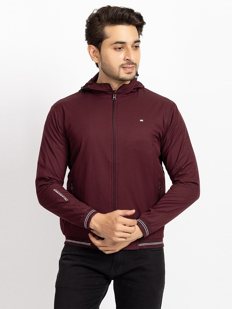 Men Light Weight Winter Jacket MILJ018 Wine