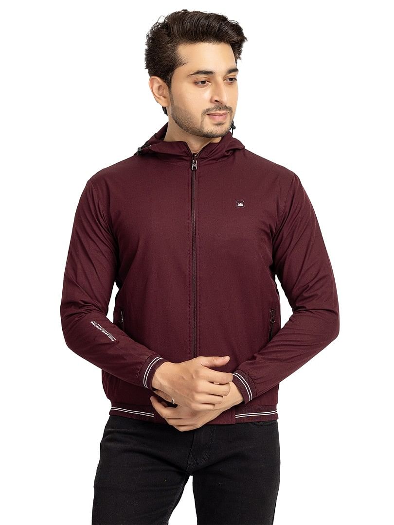 Men Light Weight Winter Jacket MILJ018 Wine