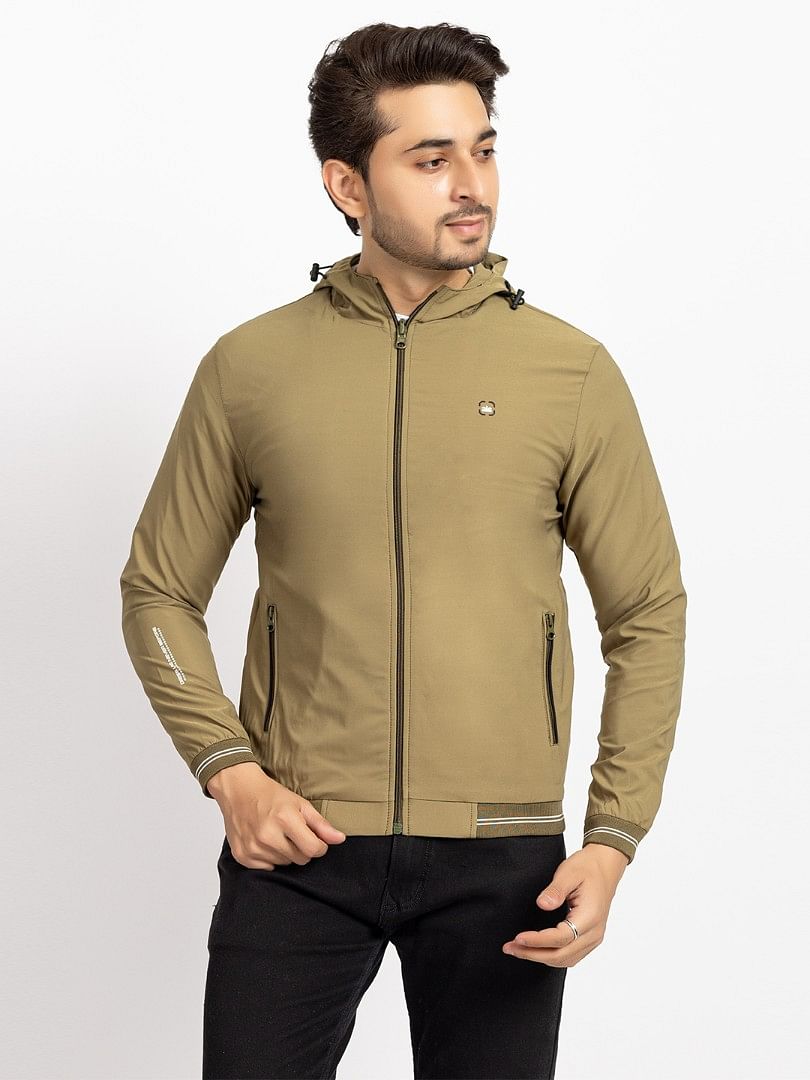 Men Light Weight Winter Jacket MILJ018 Forest Green