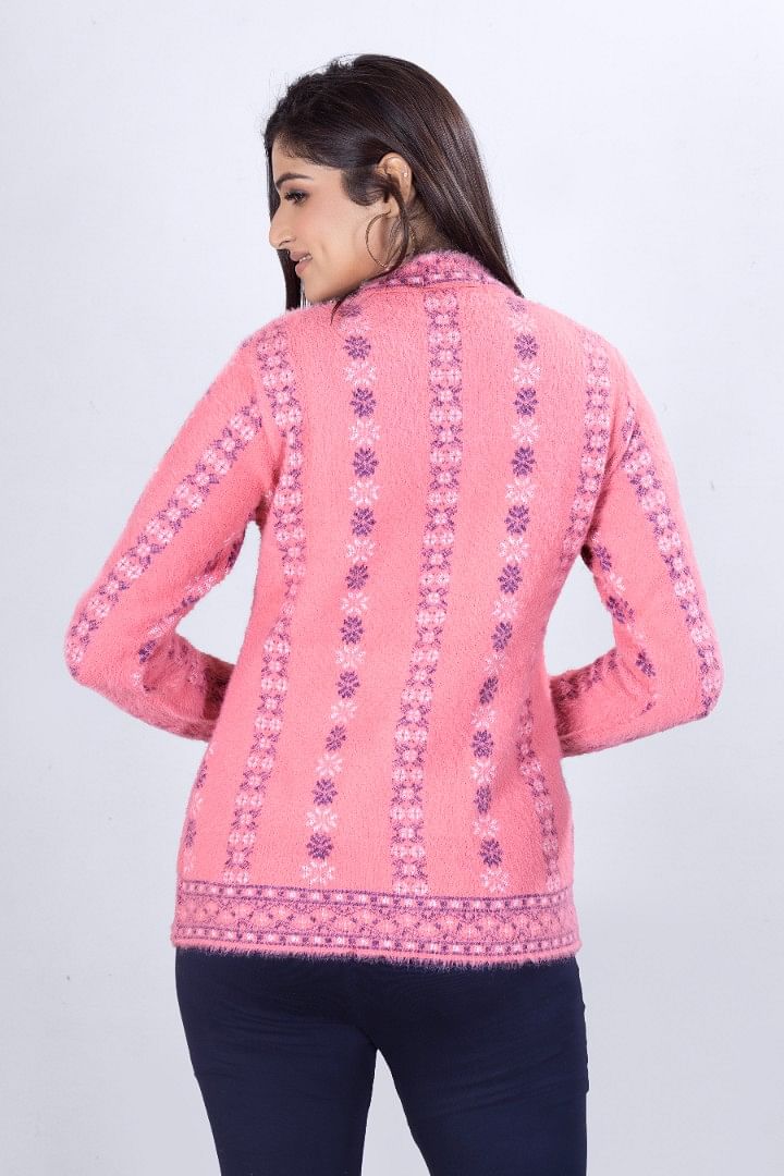 Authenzaa Women Cardigan WCMC008 Pink 