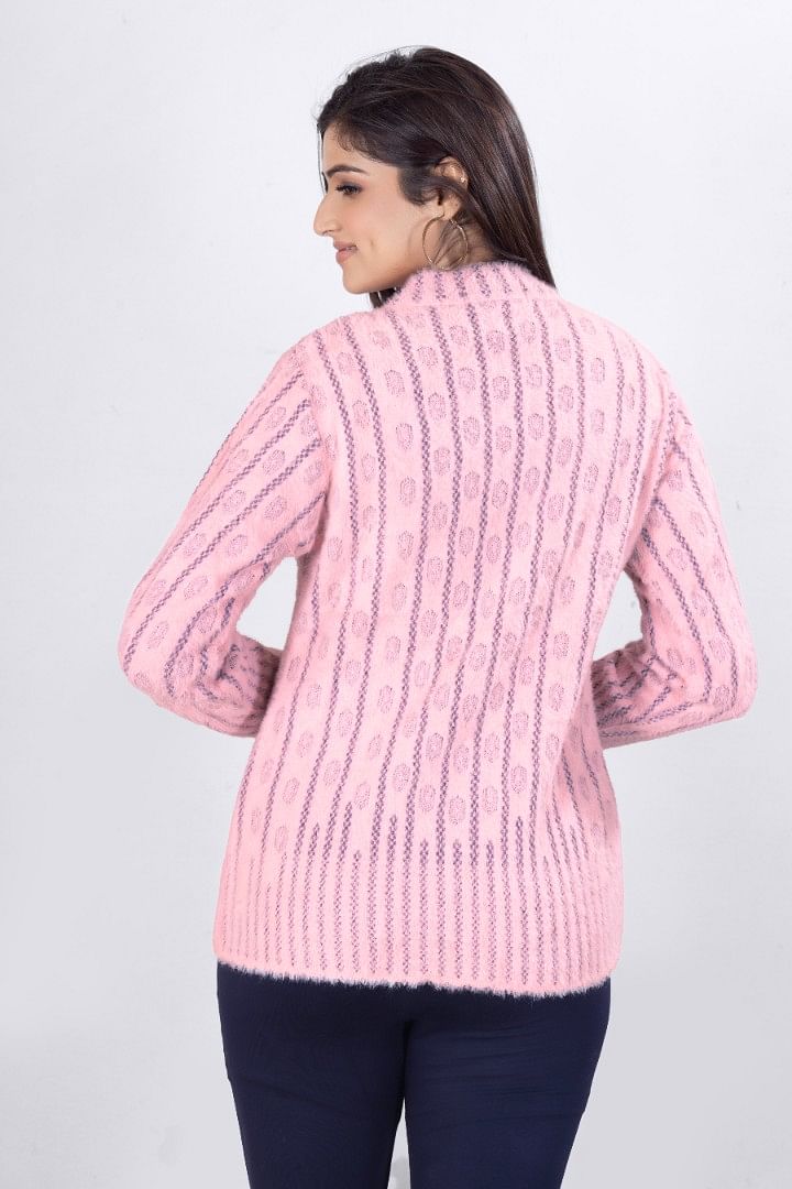 Authenzaa Women Cardigan WCMC031 Pink 