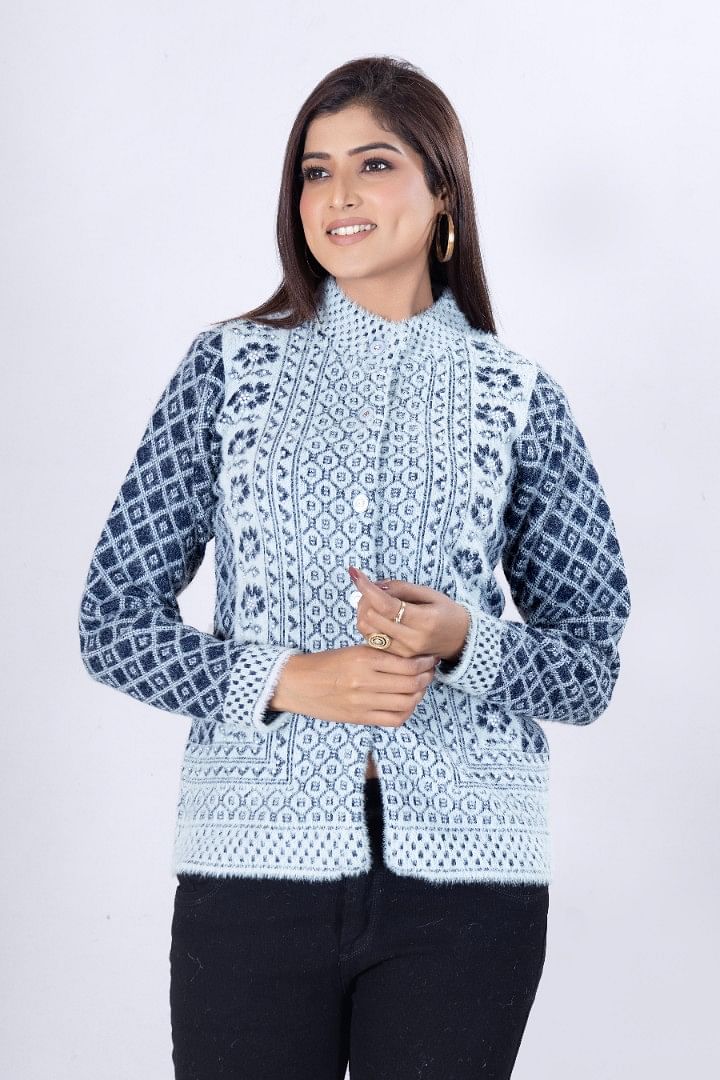 Authenzaa Women Cardigan WCMC029 Multi