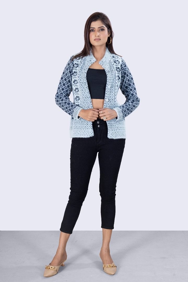 Authenzaa Women Cardigan WCMC029 Multi