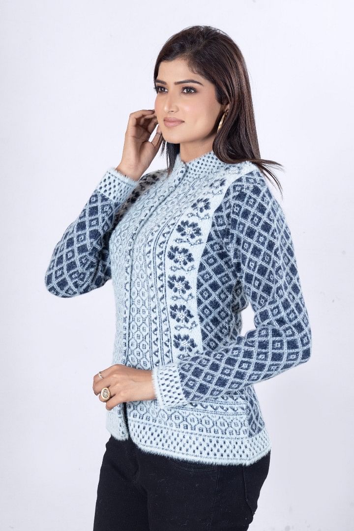 Authenzaa Women Cardigan WCMC029 Multi