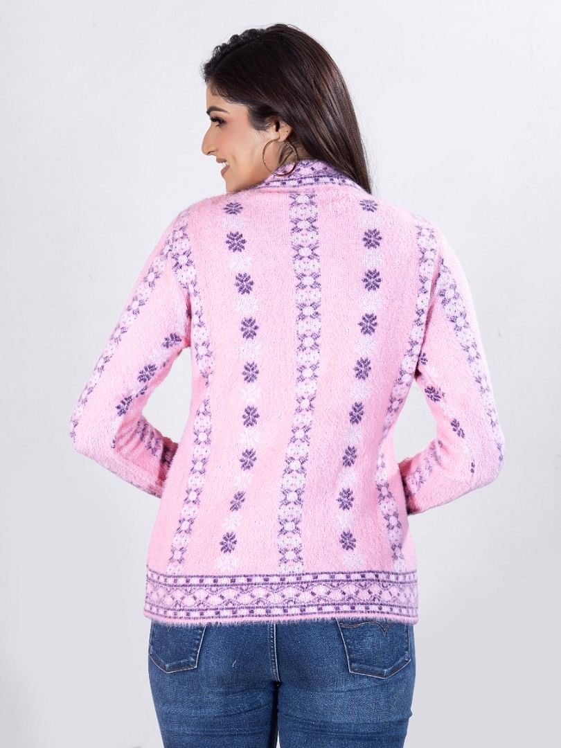 Authenzaa Women Cardigan WCMC008 Light Pink 