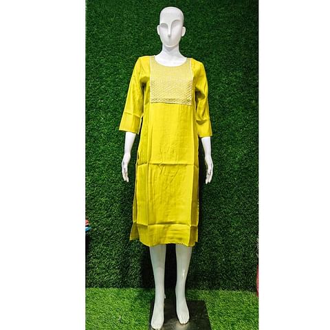 Authenzaa Women Kurti ATKT031 PEACOCK 