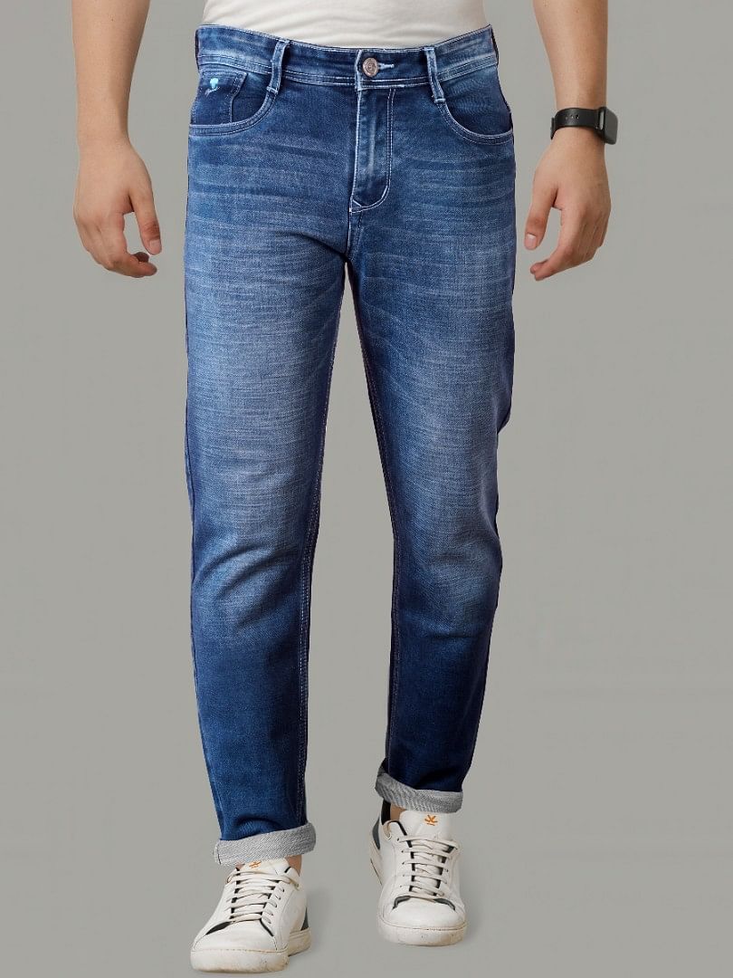 Authenzaa Men Truefit Jeans TFJ4S020 Dark Blue 