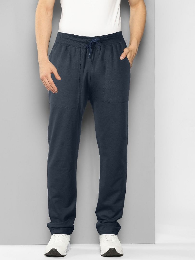 Authenzaa Men Loop Knit Lower MLLSH001 Dark Grey 