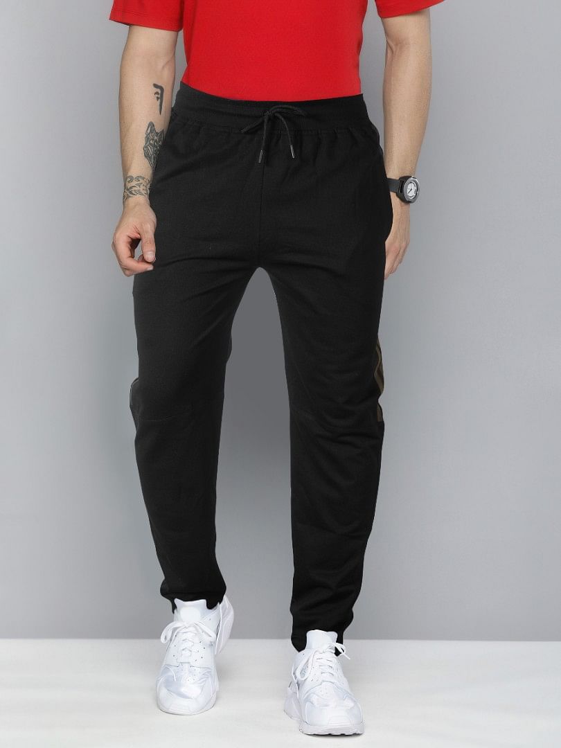 Authenzaa Men Loop Knit Lower MLLSH001 Black 
