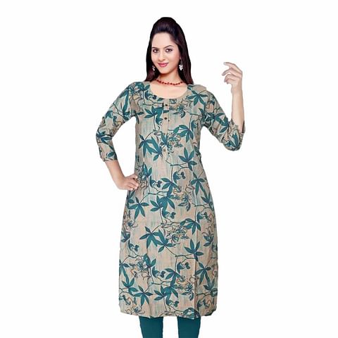 Authenzaa Women Kurti HTKT002 Green 
