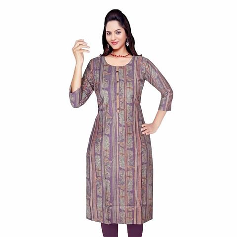 Authenzaa Women Kurti HTKT004 Purple 