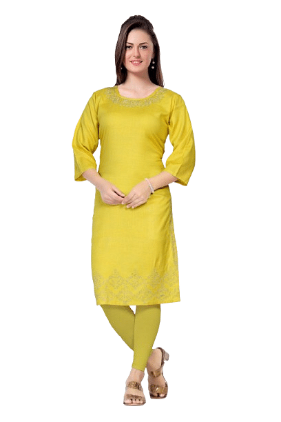 Authenzaa Women Kurti SMCKT018 Musturd 