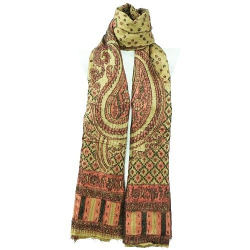 Authenzaa Women Shawl 0020 Coral